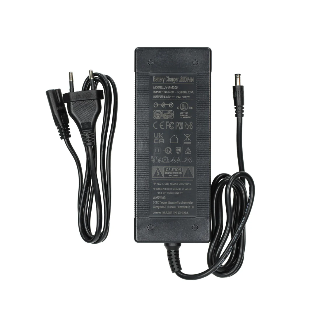 Acculader 54.6V 2A 2.1 Stekker V20 PRO Fatbike - Image 2