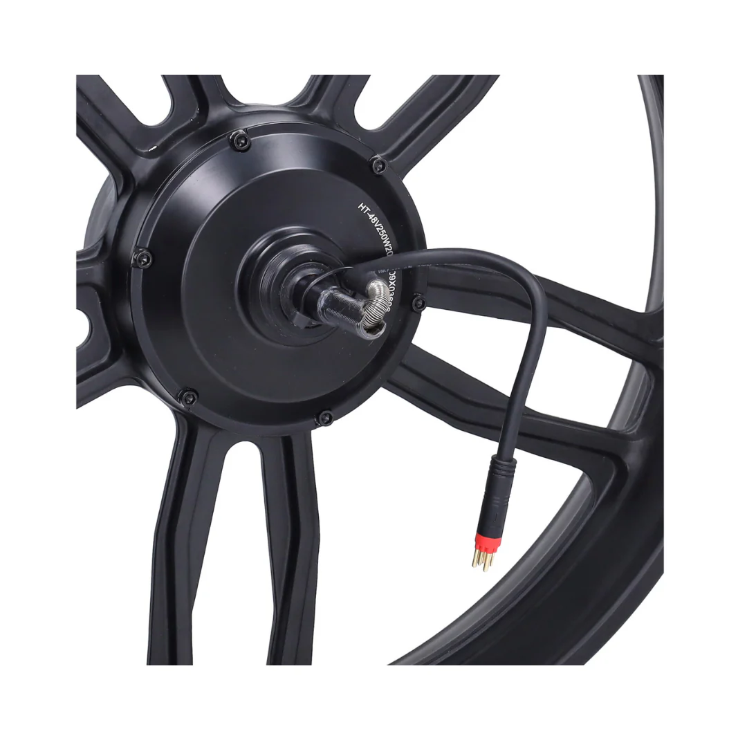 Achterwiel Zwart + Motor 20 Inch 48V 250W Rode Stekker V8 / V20 Fatbike - Image 2
