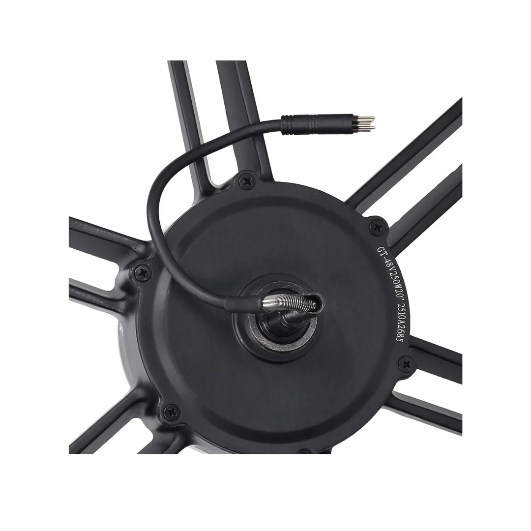 Achterwiel Zwart + Motor 48V 500W Zwarte Stekker V8 Fatbike - Image 2