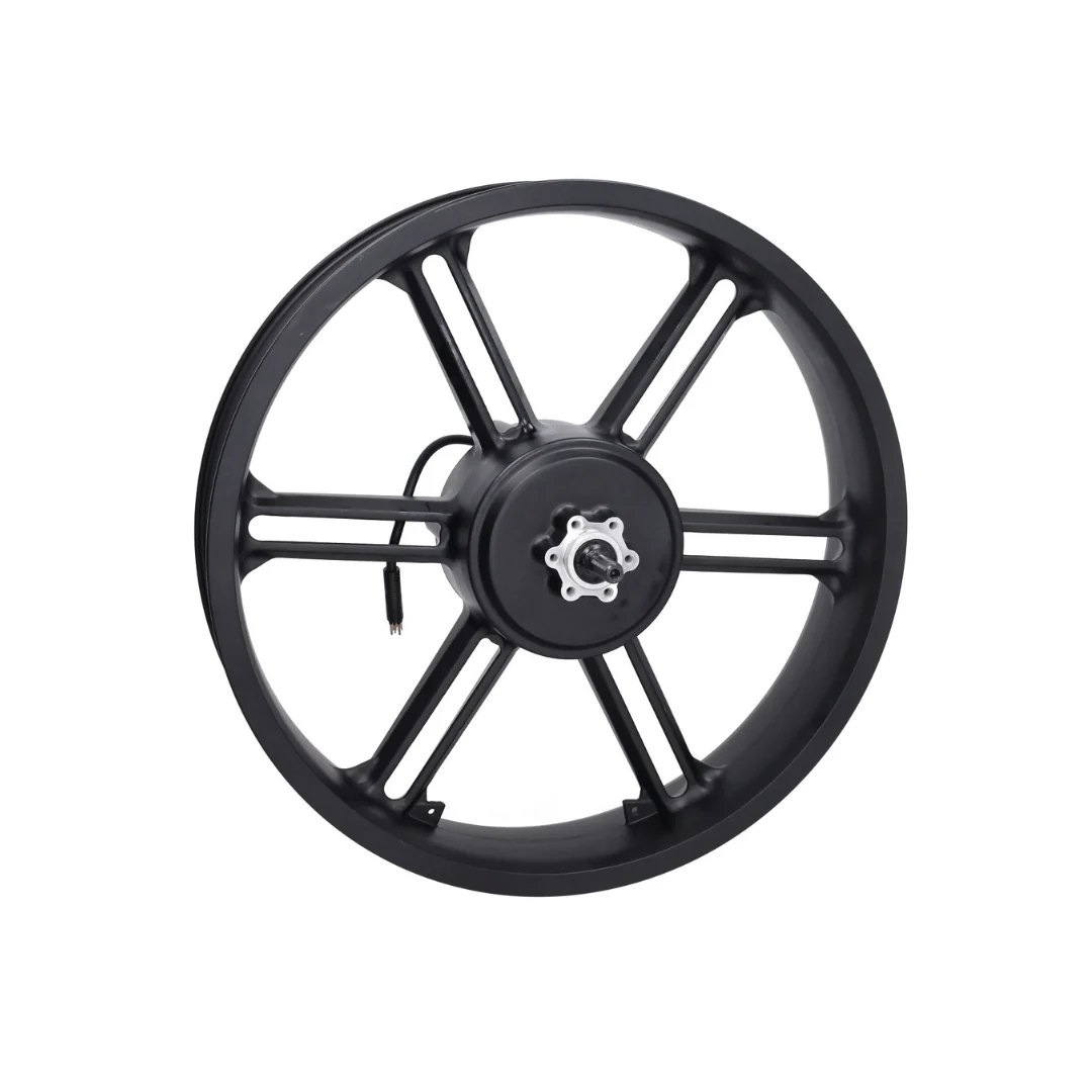 Achterwiel Zwart + Motor 48V 500W Zwarte Stekker V8 Fatbike - Image 3