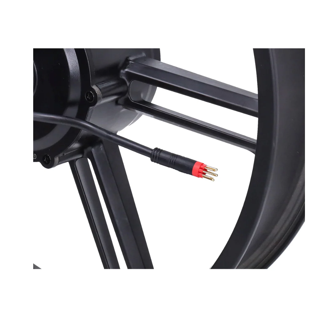 Achterwiel Zwart + Motor 500W GT Rechter Zijde Rode Stekker V20 PRO Fatbike - Image 2