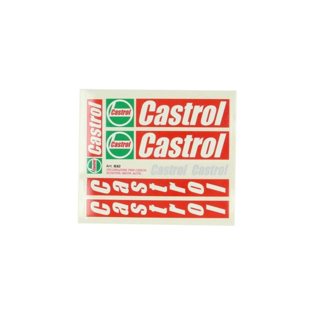 Castrol Stickerset Rood 5-delig