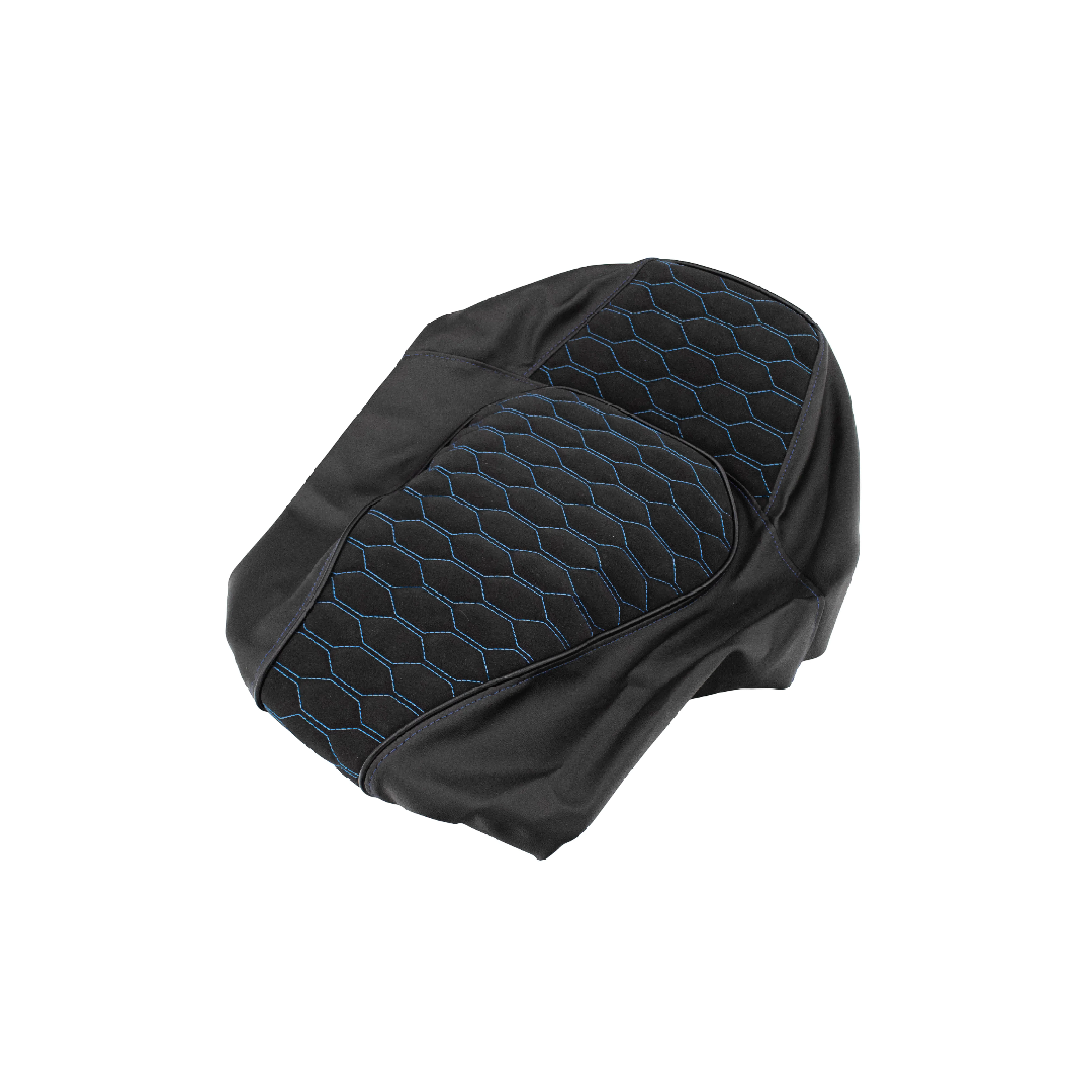 Fenom Zadelhoes Alcantara Look Blauw Piaggio Zip