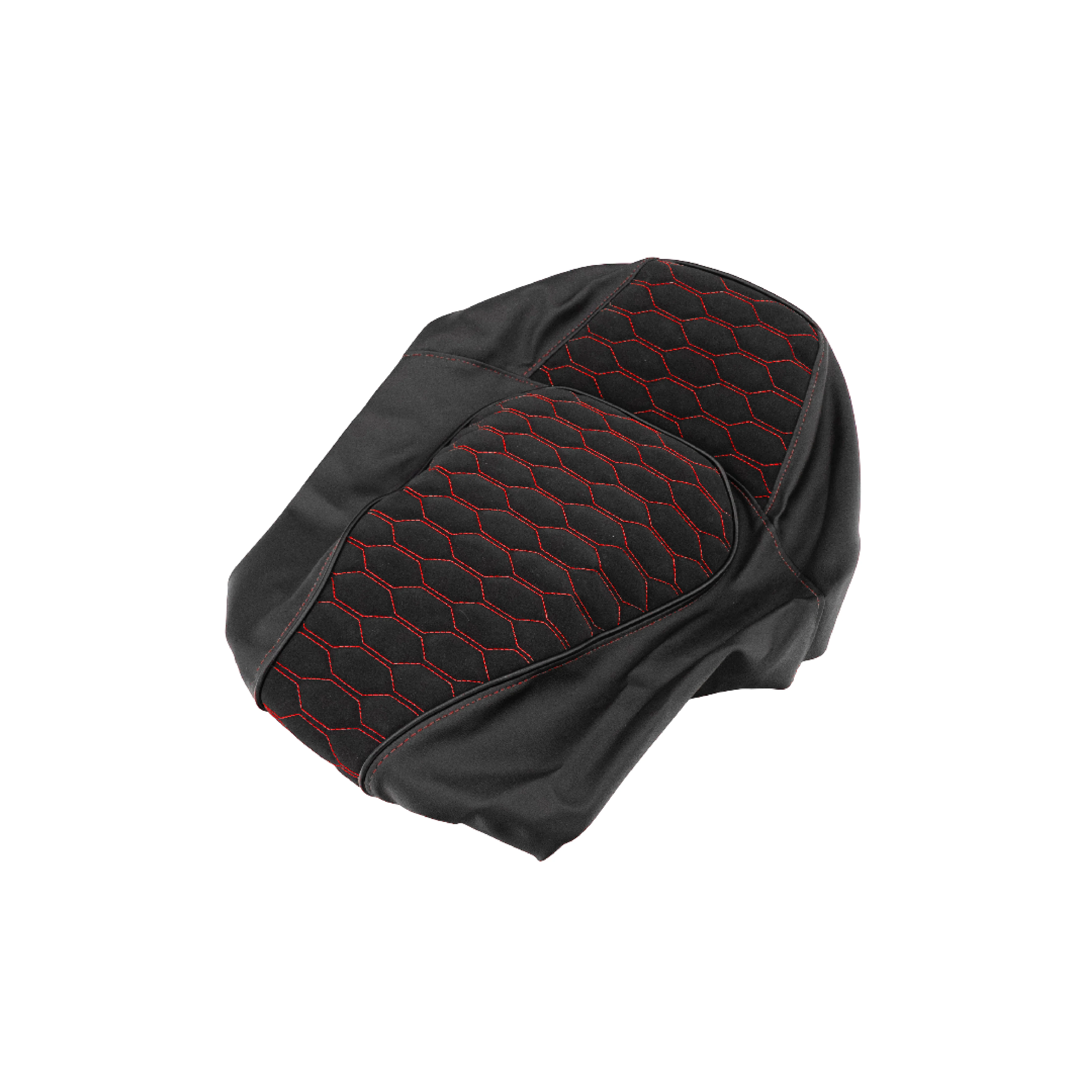 Fenom Zadelhoes Alcantara Look Rood Piaggio Zip
