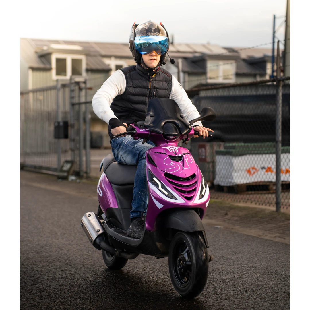 Kappenset Piaggio Zip Roze Glans - Image 2