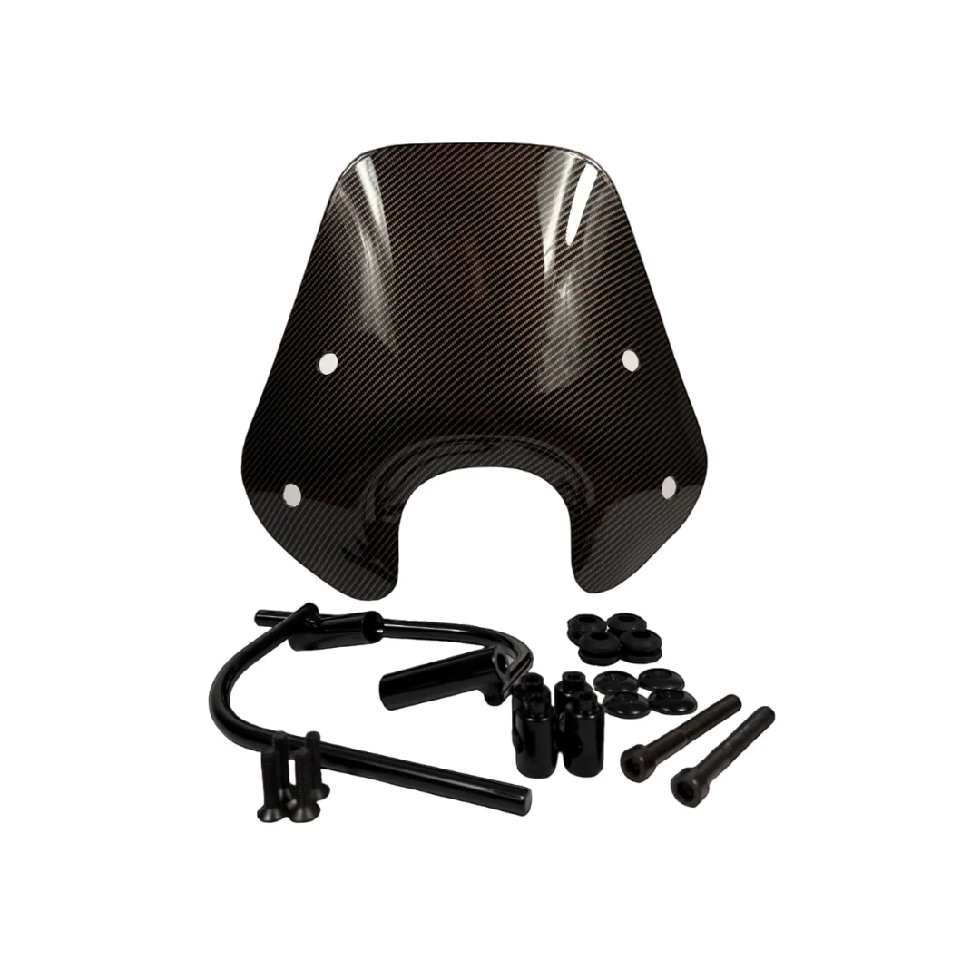 Laag Windscherm Carbon Look Piaggio Zip
