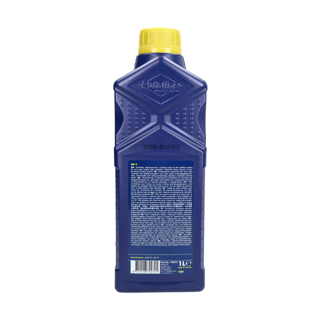 Putoline 2 takt Olie Synthetisch MX-5 1L - Image 3