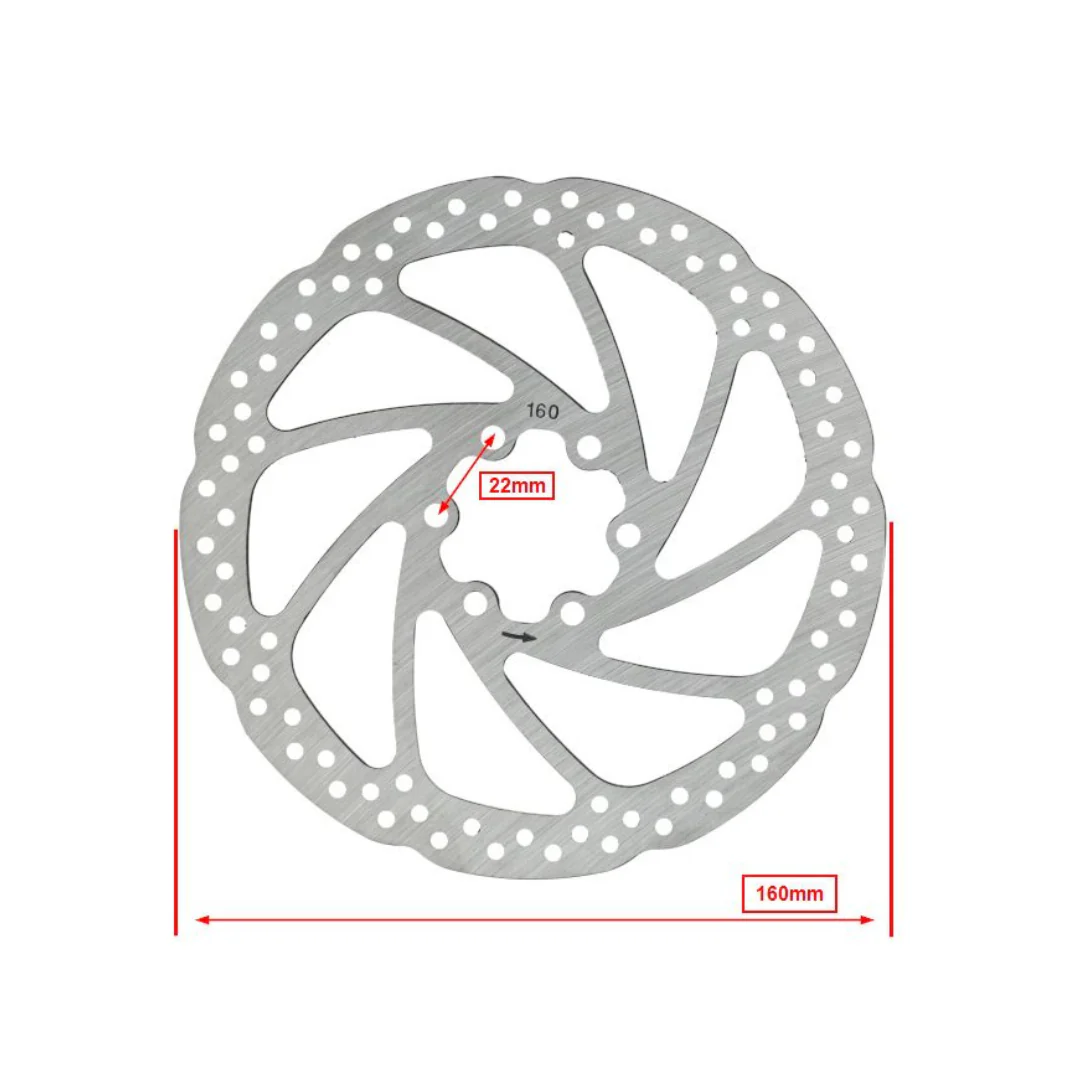 Remschijf Remkabel 6-Gaats Versie 160MM Fatbike - Image 2
