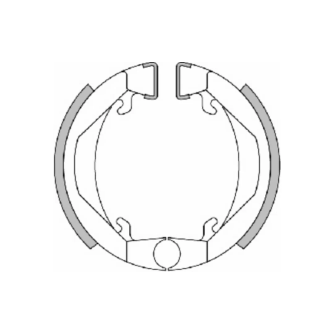 Remsegmentset Polini 80x18mm Voor/Achter Past op 103SPX, 103, Camino, Maxi, PX 176.1241