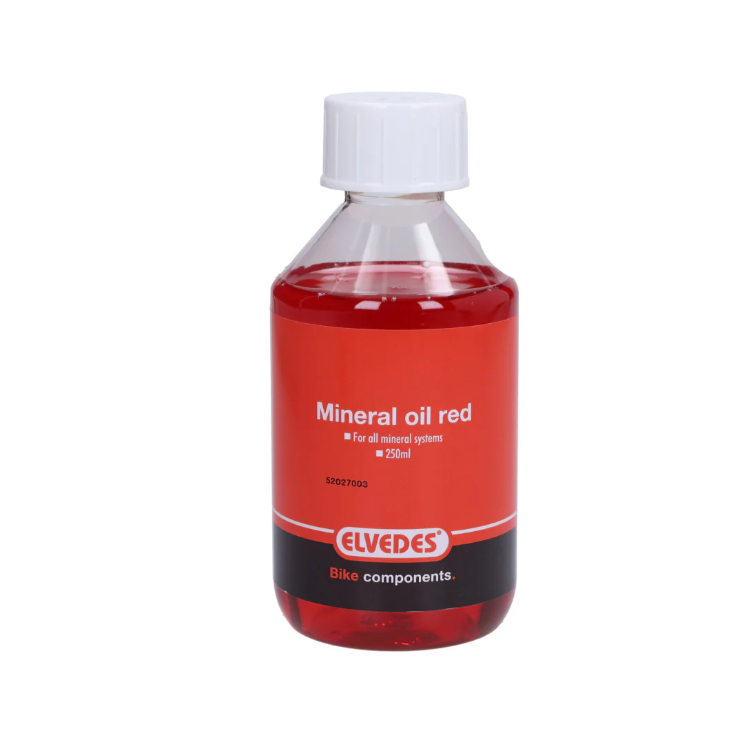 Remvloeistof Elvedes Mineraal Shimano 250ML Rood Fatbike