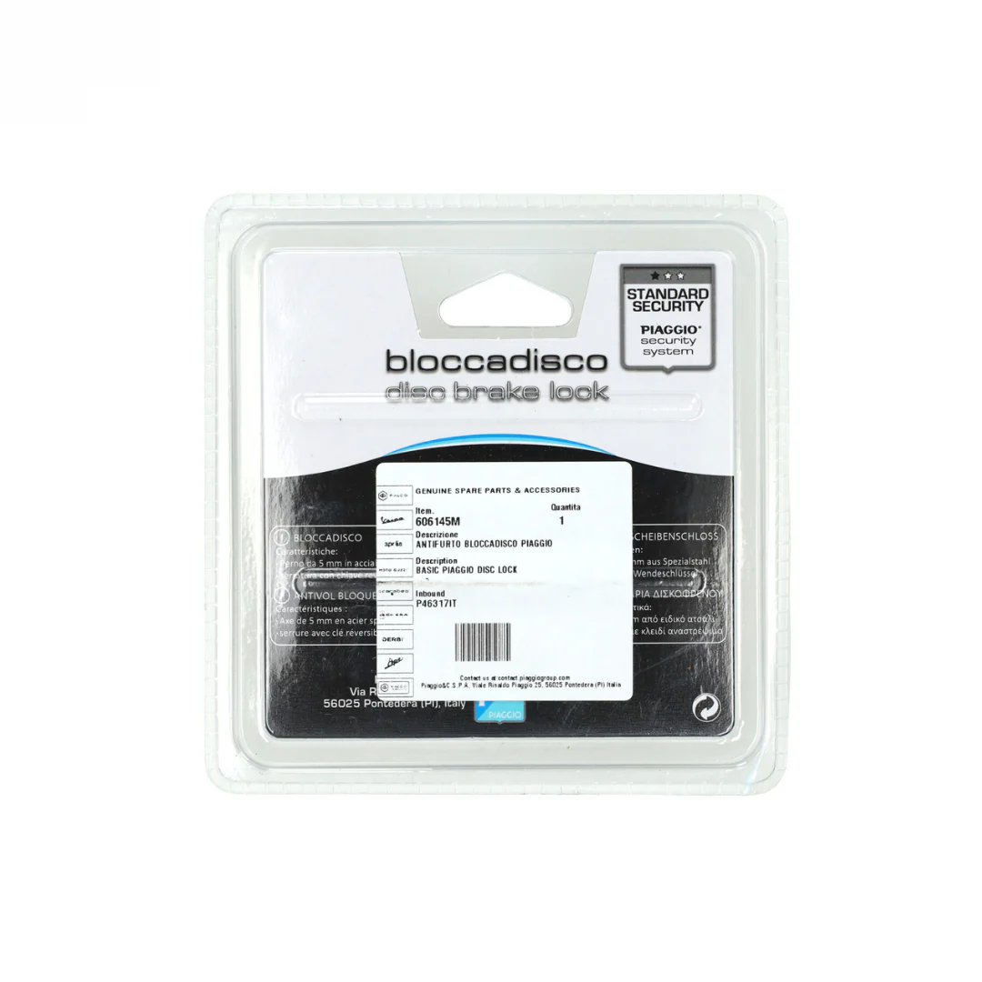 Schijfremslot 5MM Wit Piaggio Origineel - Image 3