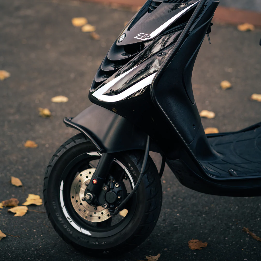 Spatbord Beugel Glans Zwart Piaggio Zip - Image 4