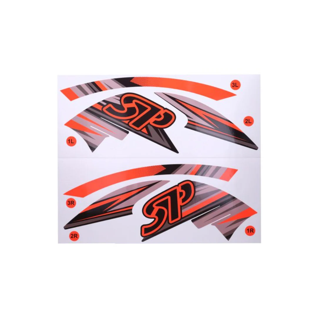 Stickerset Fluo Oranje GP1 Piaggio Zip - Image 4