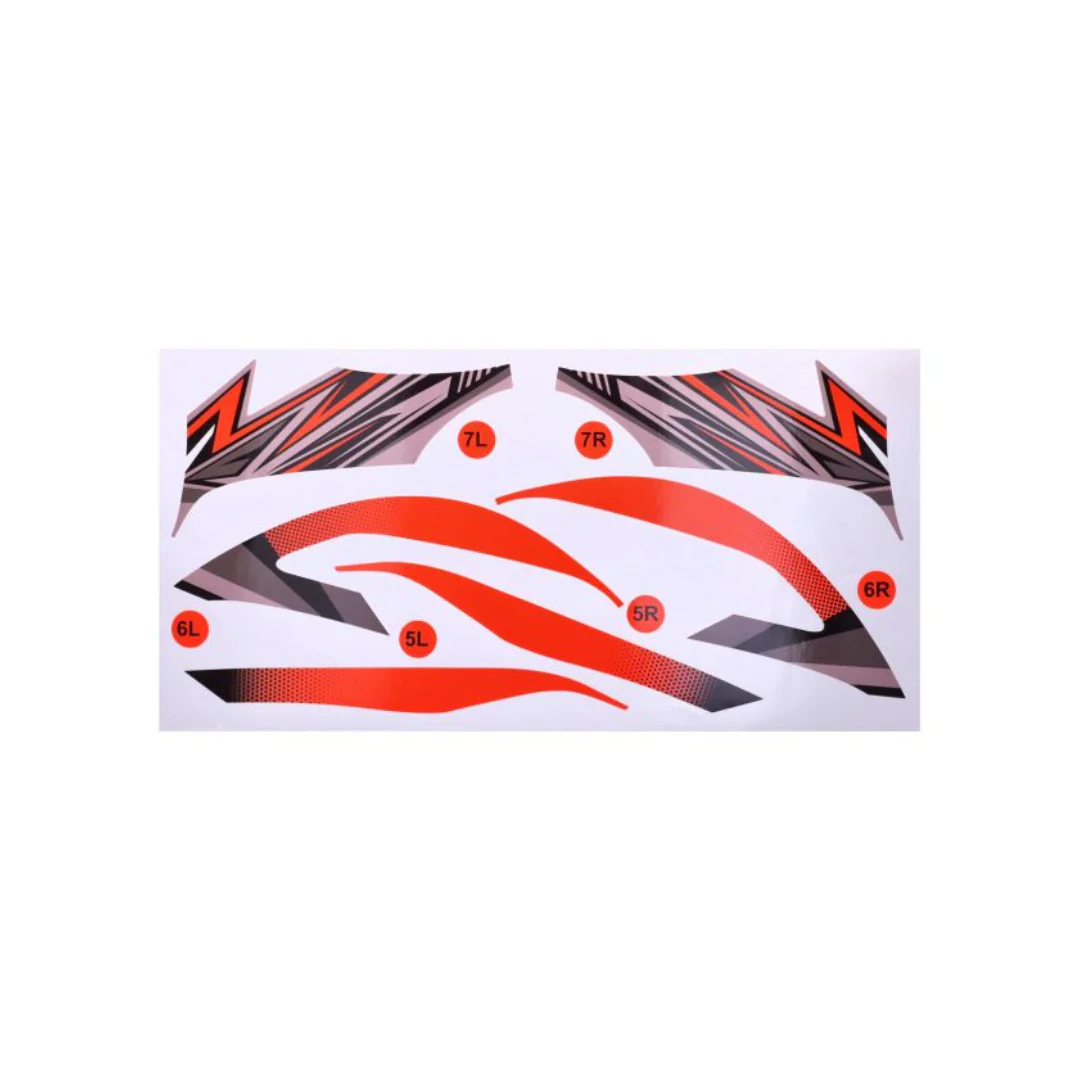 Stickerset Fluo Oranje GP1 Piaggio Zip - Image 5