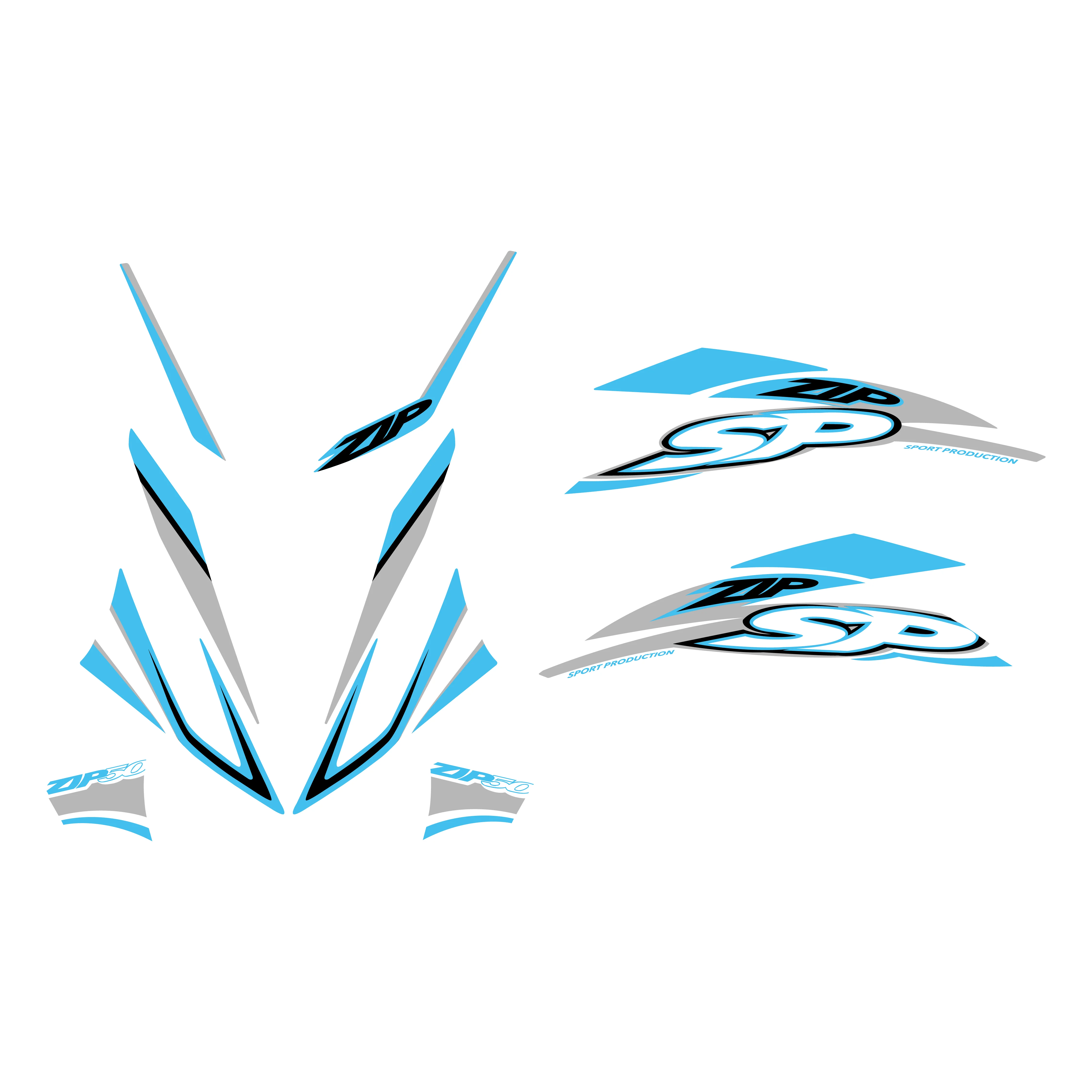 Stickerset Piaggio Zip SP H2O - Image 11