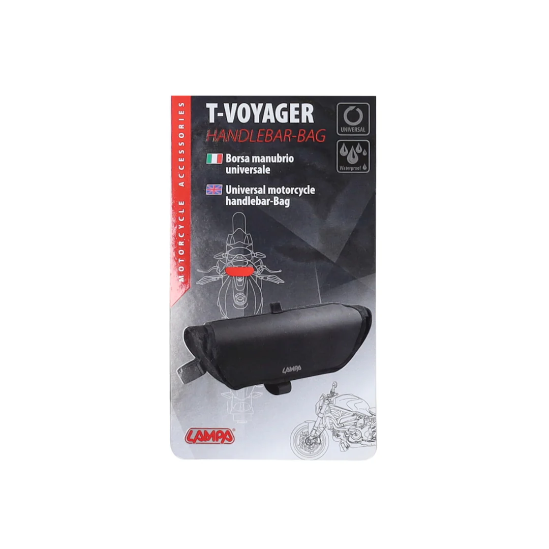 Stuurtas Zwart Lampa 2L Waterdicht Bromfiets / Fatbike - Image 2