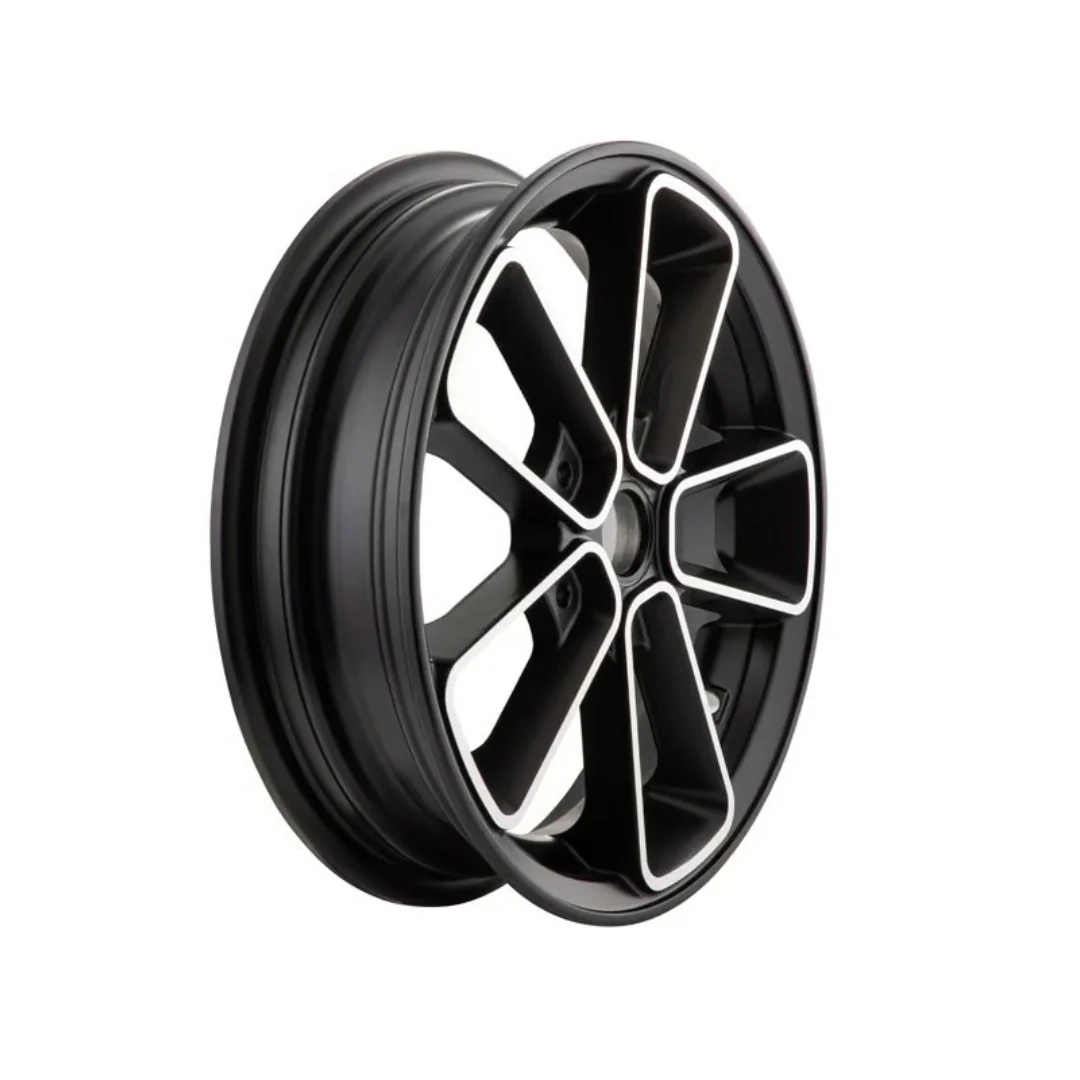 Velg SIP Series Pordoi 12 Inch Mat Zwart Met Zilver Vespa Sprint / Zip SP