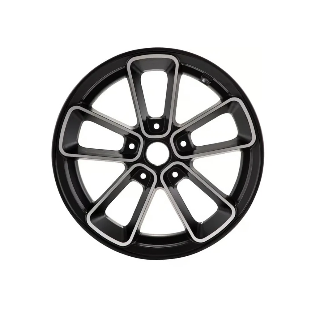 Velg SIP Series Pordoi 12 Inch Mat Zwart Met Zilver Vespa Sprint / Zip SP - Image 2