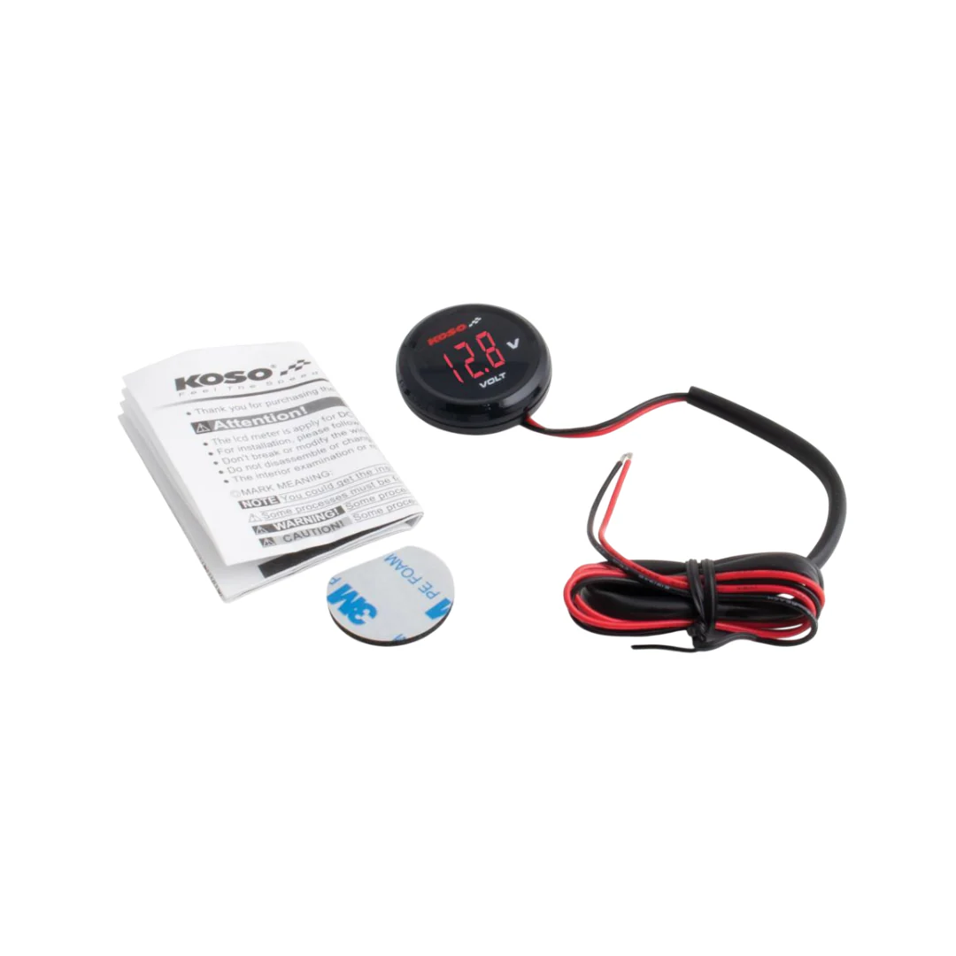 Voltmeter Koso 7-19,9 Volt Rood - Image 2
