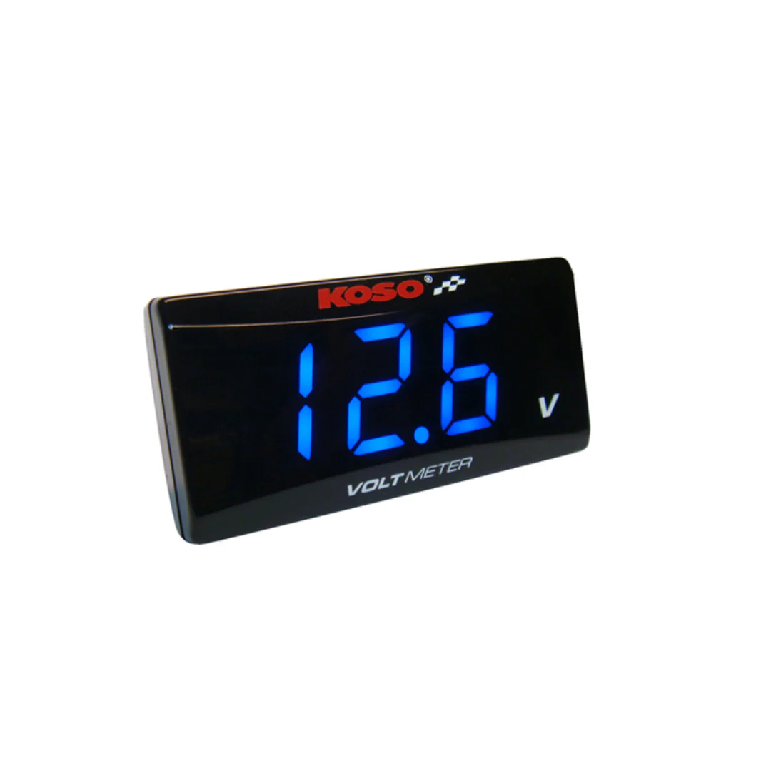 Voltmeter Koso Super Slim Style 8-18 Volt Blauw - Image 2