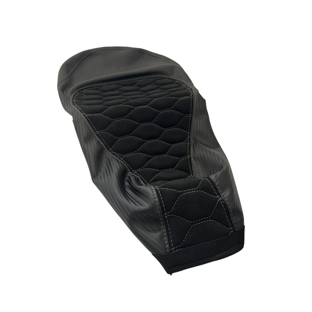 Zadelhoes Alcantara / Carbon Piaggio Zip Zwart Custom