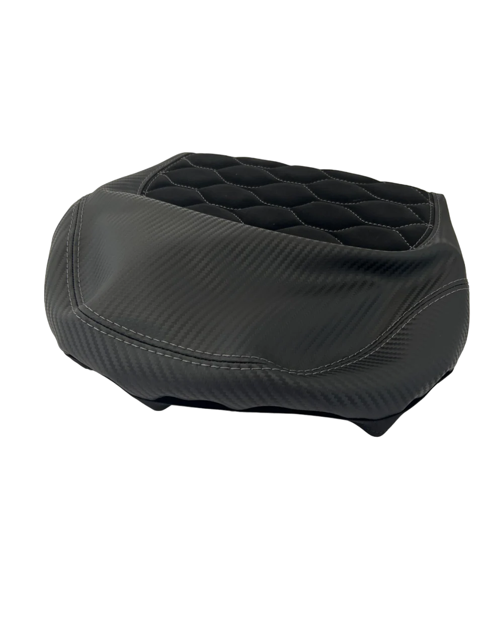 Zadelhoes Alcantara / Carbon Piaggio Zip Zwart Custom - Image 3
